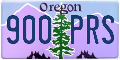 OR license plate 900PRS