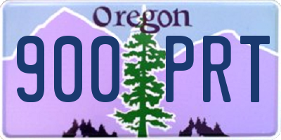 OR license plate 900PRT