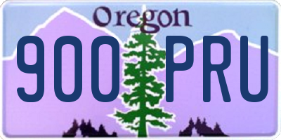 OR license plate 900PRU