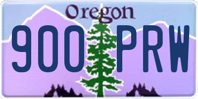OR license plate 900PRW