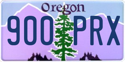 OR license plate 900PRX