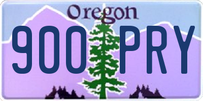 OR license plate 900PRY