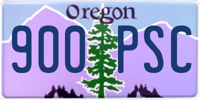 OR license plate 900PSC