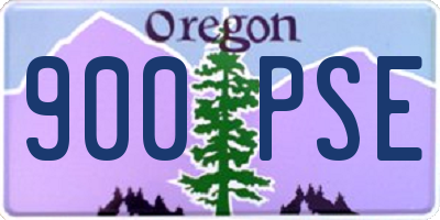 OR license plate 900PSE