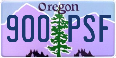 OR license plate 900PSF