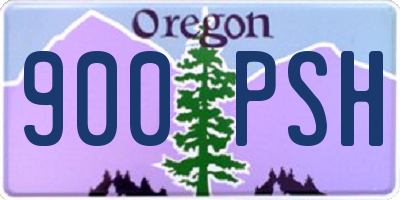 OR license plate 900PSH