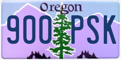 OR license plate 900PSK
