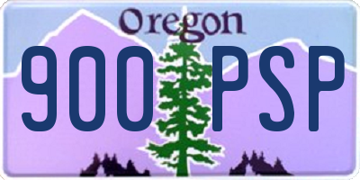 OR license plate 900PSP