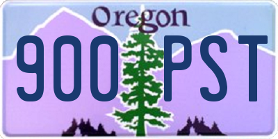 OR license plate 900PST