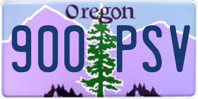 OR license plate 900PSV