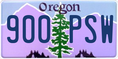 OR license plate 900PSW