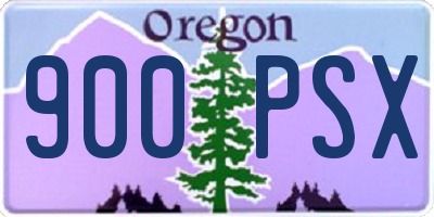 OR license plate 900PSX