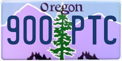 OR license plate 900PTC