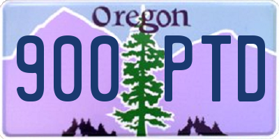 OR license plate 900PTD