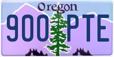 OR license plate 900PTE