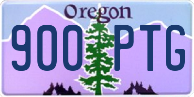 OR license plate 900PTG
