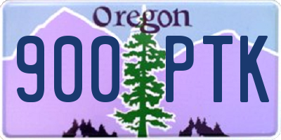 OR license plate 900PTK