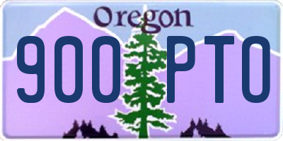 OR license plate 900PTO