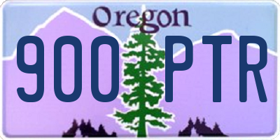 OR license plate 900PTR
