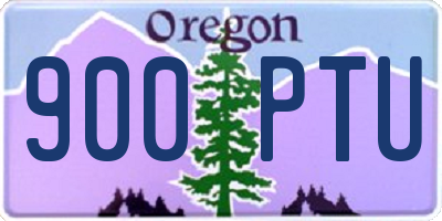 OR license plate 900PTU