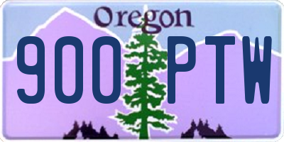 OR license plate 900PTW