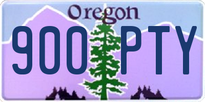 OR license plate 900PTY