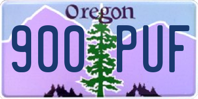 OR license plate 900PUF