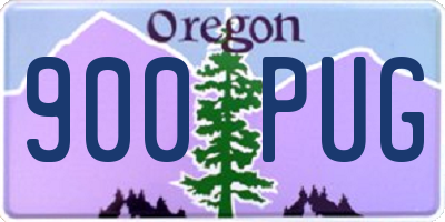 OR license plate 900PUG