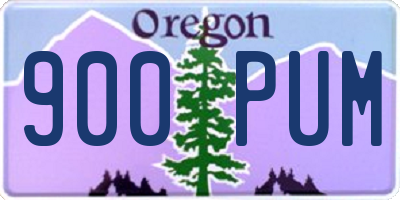 OR license plate 900PUM
