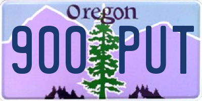 OR license plate 900PUT