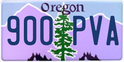 OR license plate 900PVA