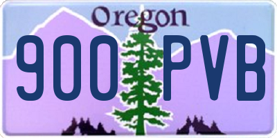 OR license plate 900PVB