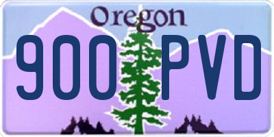 OR license plate 900PVD