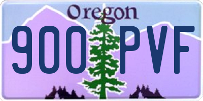 OR license plate 900PVF