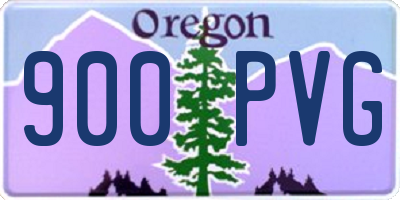 OR license plate 900PVG