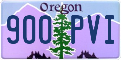 OR license plate 900PVI