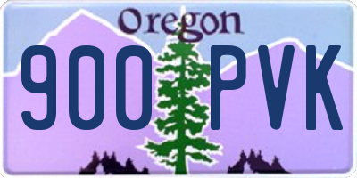 OR license plate 900PVK