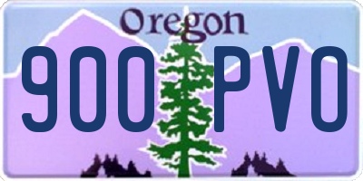 OR license plate 900PVO