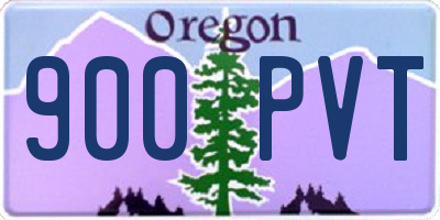 OR license plate 900PVT