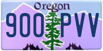 OR license plate 900PVV