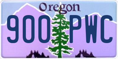OR license plate 900PWC