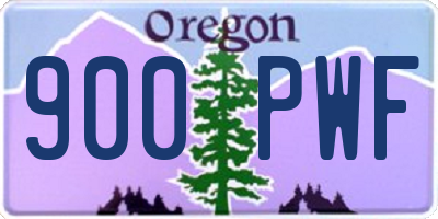 OR license plate 900PWF