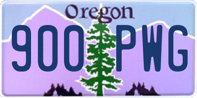 OR license plate 900PWG