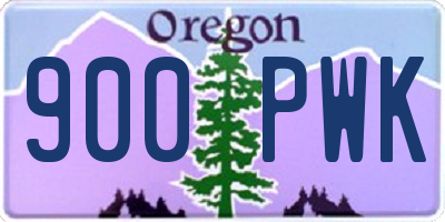 OR license plate 900PWK