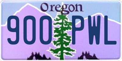 OR license plate 900PWL
