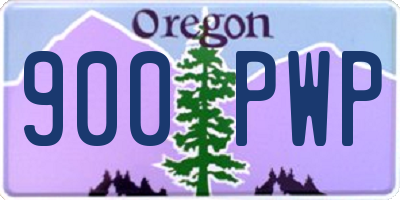 OR license plate 900PWP
