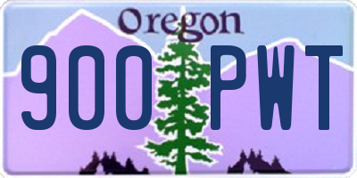 OR license plate 900PWT