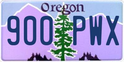 OR license plate 900PWX