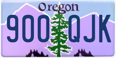OR license plate 900QJK