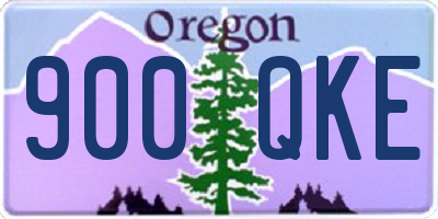 OR license plate 900QKE